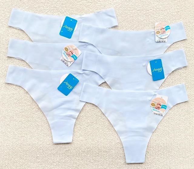 Triumph Sloggi ショーツ Lサイズ Tバック 水色 6枚セット < 女性ファッション Triumph Sloggi ショーツ Lサイズ Tバック 水色 6枚セット < 女性ファッションの