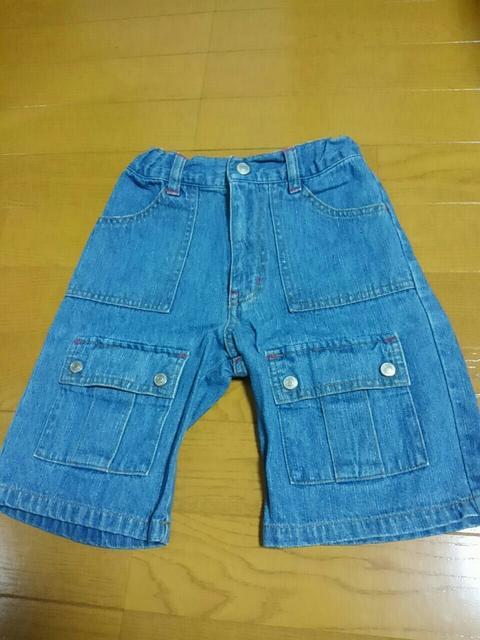 ☆新品同様☆半ズボン ジーンズ☆110 < キッズ/ベビー  ☆新品同様☆半ズボン ジーンズ☆110  < キッズ/ベビーの