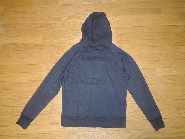 WTAPS ダブルタップス パーカー カットソー S 黒 薄手スウェット調 チェック柄 刺繍ステッチ < ブランド  WTAPS ダブルタップス パーカー カットソー S 黒 薄手スウェット調 チェック柄 刺繍ステッチ < ブランドの