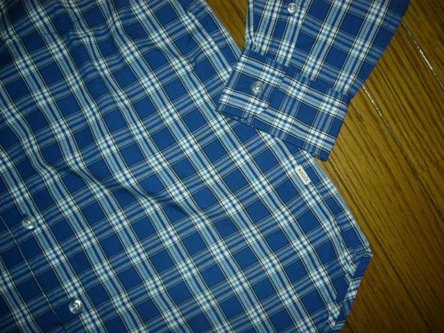 新品 AIGLE エーグル DFT オックスフォード チェックシャツ S 青 長袖 < ブランド 新品 AIGLE エーグル DFT オックスフォード チェックシャツ S 青 長袖 < ブランドの