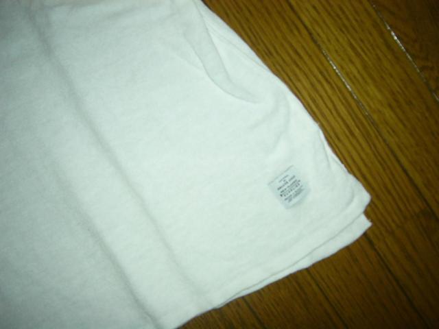 DELUXE デラックス 麻混 カットソー L 白 ポケTシャツ < ブランド DELUXE デラックス 麻混 カットソー L 白 ポケTシャツ < ブランドの