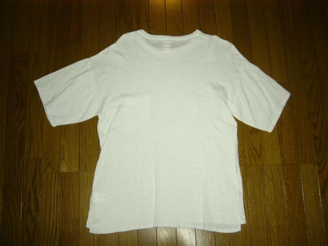 DELUXE デラックス 麻混 カットソー L 白 ポケTシャツ < ブランド DELUXE デラックス 麻混 カットソー L 白 ポケTシャツ < ブランドの