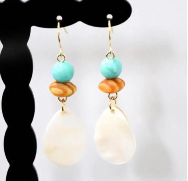 ティアドロッププレートピアス < 女性アクセサリー/時計  ティアドロッププレートピアス  < 女性アクセサリー/時計の