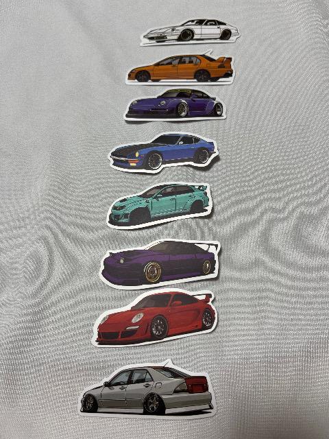 自動車 車 スポーツカー デザイン 防水 シール 17枚 横 左  < 自動車/バイク 自動車 車 スポーツカー デザイン 防水 シール 17枚 横 左  < 自動車/バイク