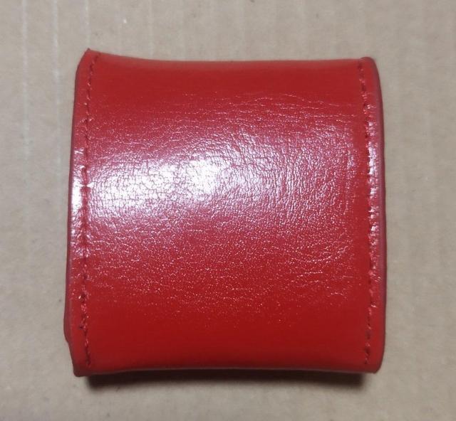 オレンジ 赤 本革 ミニサイフ 小さなコインケース < 女性ファッション  オレンジ 赤 本革 ミニサイフ 小さなコインケース < 女性ファッションの