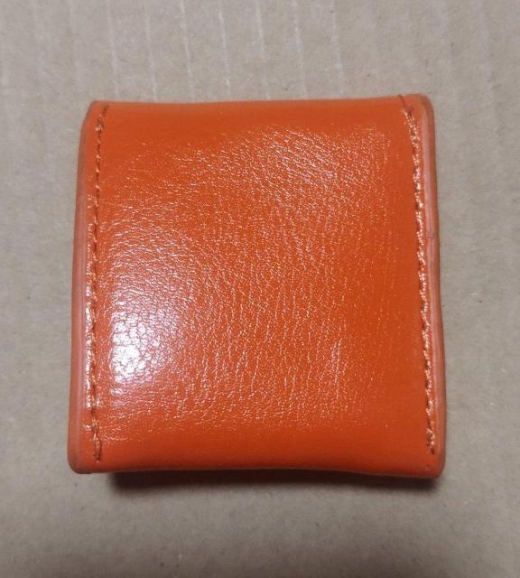 オレンジ 赤 本革 ミニサイフ 小さなコインケース < 女性ファッション  オレンジ 赤 本革 ミニサイフ 小さなコインケース < 女性ファッションの