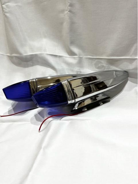 レトロ デコトラ 旧車 当時物 ATS-609 フェンダーランプ 青 ロケットマーカー 瑠璃色 トラック野郎 ナマズマーカー < 自動車/バイク レトロ デコトラ 旧車 当時物 ATS-609 フェンダーランプ 青 ロケットマーカー 瑠璃色 トラック野郎 ナマズマーカー < 自動車/バイク