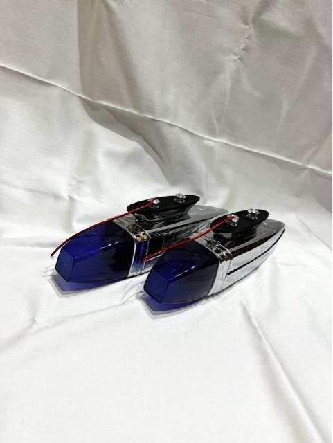 レトロ デコトラ 旧車 当時物 ATS-609 フェンダーランプ 青 ロケットマーカー 瑠璃色 トラック野郎 ナマズマーカー < 自動車/バイク レトロ デコトラ 旧車 当時物 ATS-609 フェンダーランプ 青 ロケットマーカー 瑠璃色 トラック野郎 ナマズマーカー < 自動車/バイク