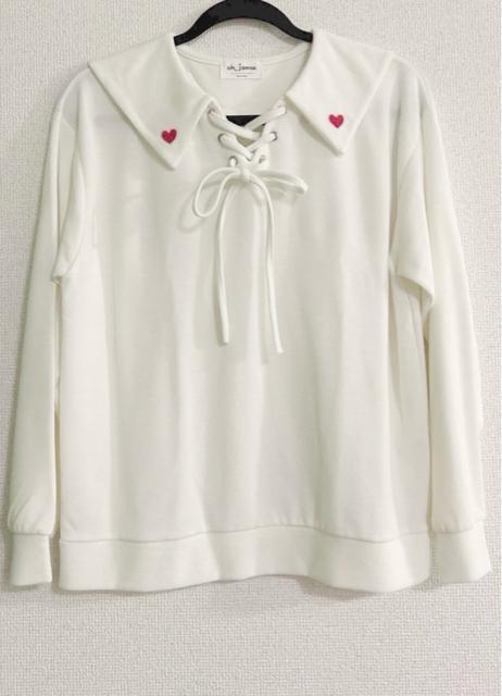 CHUU oh,jamae ハートセーラートップス < 女性ファッション  CHUU oh,jamae ハートセーラートップス  < 女性ファッションの