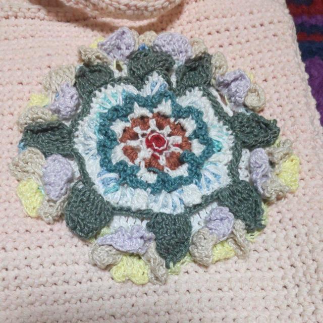 手編みの手提げバック < ペット/手芸/園芸  手編みの手提げバック < ペット/手芸/園芸の