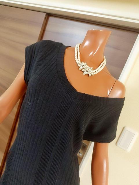 美品★xs〜M★白シャツ+黒ニットベストワンピース★2点セット★ < 女性ファッション  美品★xs〜M★白シャツ+黒ニットベストワンピース★2点セット★ < 女性ファッションの