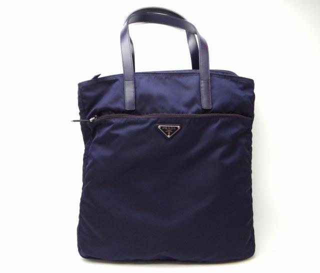 PRADA プラダ BN1069 VELA SPORT ナイロン トートバッグ 三角プレート INDACO藍色系<USED> < ブランド PRADA プラダ BN1069 VELA SPORT ナイロン トートバッグ 三角プレート INDACO藍色系<USED> < ブランドの