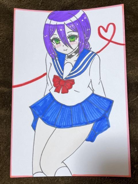 自作イラスト チェンソーマン レゼ ハガキサイズ 制服セーラー服コスプレF < アニメ/コミック/キャラクター 自作イラスト チェンソーマン レゼ ハガキサイズ 制服セーラー服コスプレF < アニメ/コミック/キャラクターの