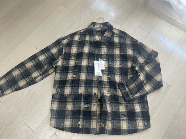 ダメージネルチェックシャツブルゾン < 男性ファッション ダメージネルチェックシャツブルゾン < 男性ファッションの