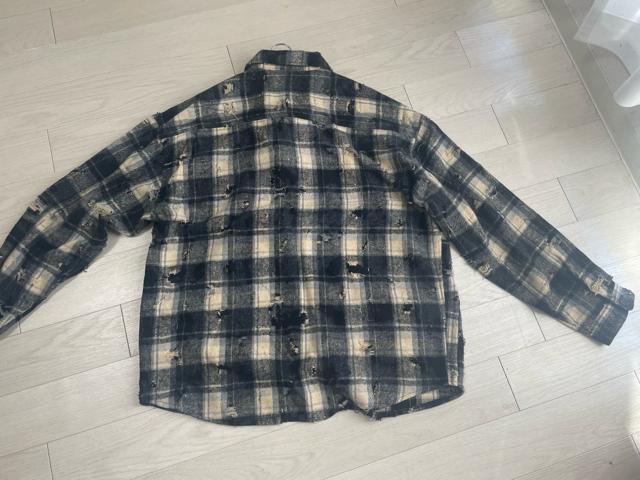 ダメージネルチェックシャツブルゾン < 男性ファッション ダメージネルチェックシャツブルゾン < 男性ファッションの