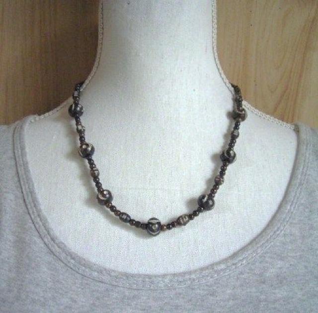 ☆即決☆バッファローボーンビーズネックレス*12 < 女性アクセサリー/時計  ☆即決☆バッファローボーンビーズネックレス*12 < 女性アクセサリー/時計の