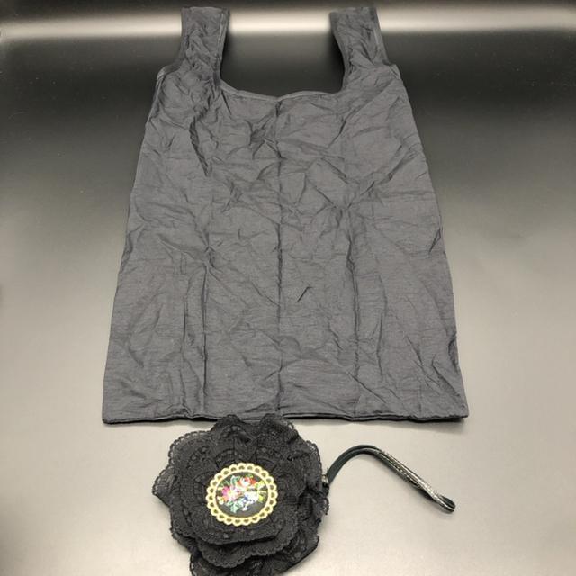 即決 petit point エコバッグ ブラック < 女性ファッション  即決 petit point エコバッグ ブラック  < 女性ファッションの