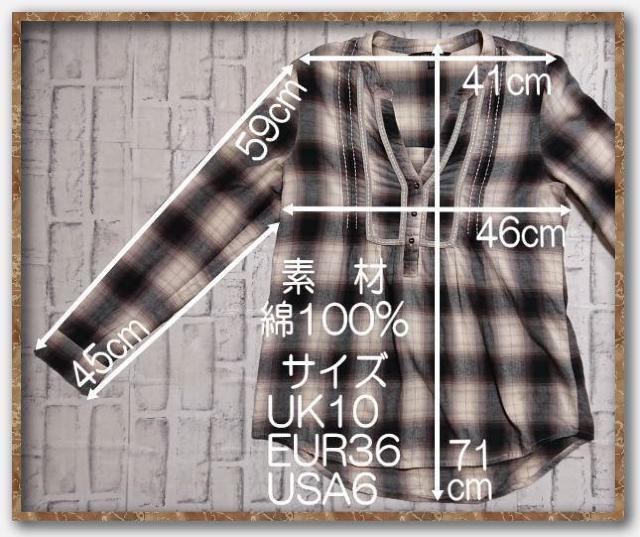 ローラアシュレイ チェックプルオーバーシャツ 茶系☆やや難 < ブランド ローラアシュレイ チェックプルオーバーシャツ 茶系☆やや難 < ブランドの