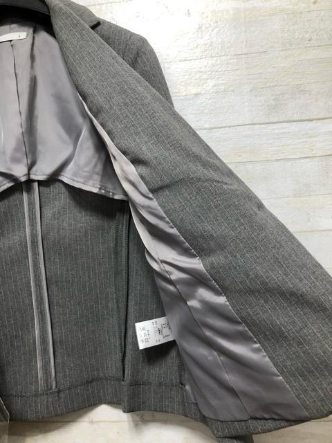 新品☆13号L♪グレー系ストライプお仕事スーツ♪2スカート☆☆Q420 < 女性ファッション 新品☆13号L♪グレー系ストライプお仕事スーツ♪2スカート☆☆Q420 < 女性ファッションの