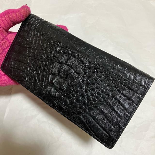 【保管未使用品】【クロコダイル】 レザー / 型押し / 長財布 カイマン ワニ革 < ブランド 【保管未使用品】【クロコダイル】 レザー / 型押し / 長財布 カイマン ワニ革 < ブランドの