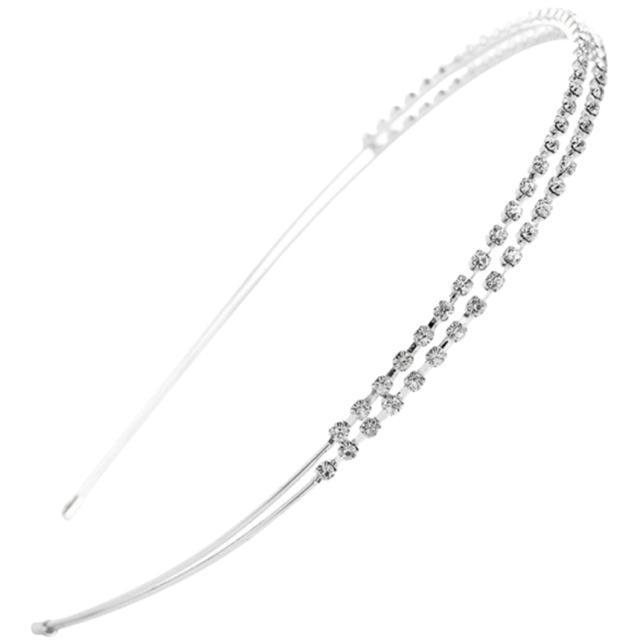 ラインストーン2連カチューシャ < 女性アクセサリー/時計 ラインストーン2連カチューシャ < 女性アクセサリー/時計の