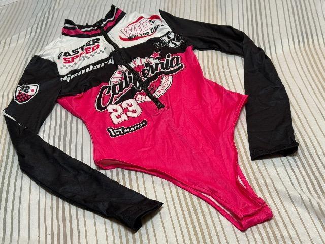 ピンクが可愛いレーシングスーツ風デザイン★イベント衣装用ハイレグレオタード★Mサイズ < レジャー/スポーツ ピンクが可愛いレーシングスーツ風デザイン★イベント衣装用ハイレグレオタード★Mサイズ < レジャー/スポーツの