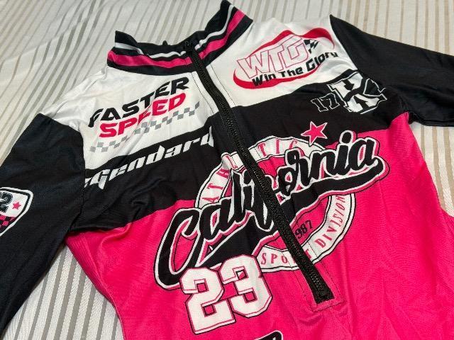 ピンクが可愛いレーシングスーツ風デザイン★イベント衣装用ハイレグレオタード★Mサイズ < レジャー/スポーツ ピンクが可愛いレーシングスーツ風デザイン★イベント衣装用ハイレグレオタード★Mサイズ < レジャー/スポーツの