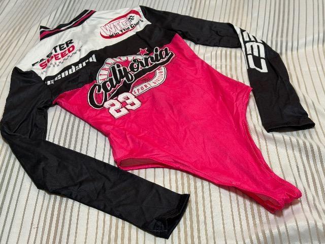 ピンクが可愛いレーシングスーツ風デザイン★イベント衣装用ハイレグレオタード★Mサイズ < レジャー/スポーツ ピンクが可愛いレーシングスーツ風デザイン★イベント衣装用ハイレグレオタード★Mサイズ < レジャー/スポーツの