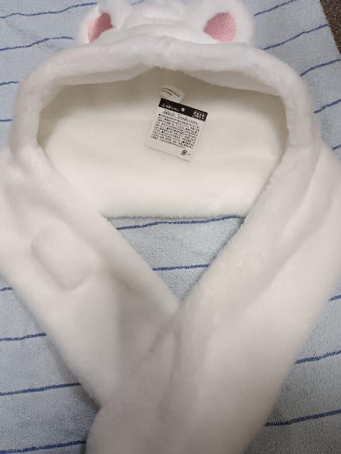 くまみみフードつきマフラー未使用品 < 女性ファッション くまみみフードつきマフラー未使用品 < 女性ファッションの