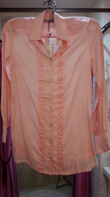 ロイヤルパーティーピンクブラウス前デザイン重ねお洒落M9号 < 女性ファッション  ロイヤルパーティーピンクブラウス前デザイン重ねお洒落M9号  < 女性ファッションの