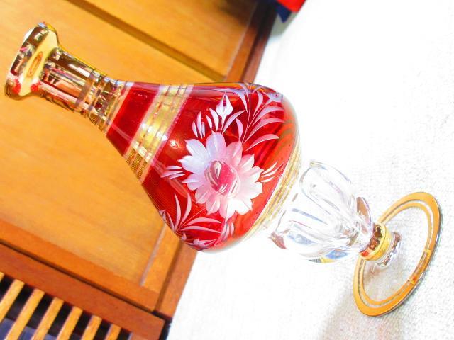 未使用☆切り子*花*花瓶*一輪挿し*酒器(ゴールド×赤) < インテリア/ライフ 未使用☆切り子*花*花瓶*一輪挿し*酒器(ゴールド×赤) < インテリア/ライフの
