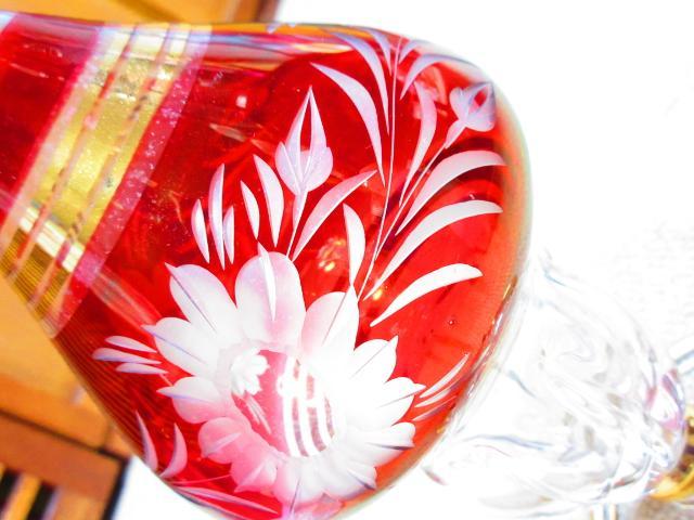 未使用☆切り子*花*花瓶*一輪挿し*酒器(ゴールド×赤) < インテリア/ライフ 未使用☆切り子*花*花瓶*一輪挿し*酒器(ゴールド×赤) < インテリア/ライフの