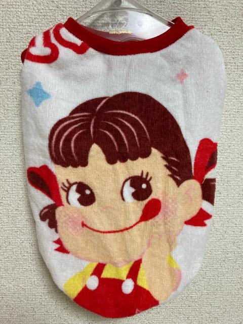 ★ハンドメイド ペコちゃん シャツ タオル 白 赤 バイカラー 犬服 2L★ < ペット/手芸/園芸  ★ハンドメイド ペコちゃん シャツ タオル 白 赤 バイカラー 犬服 2L★  < ペット/手芸/園芸の