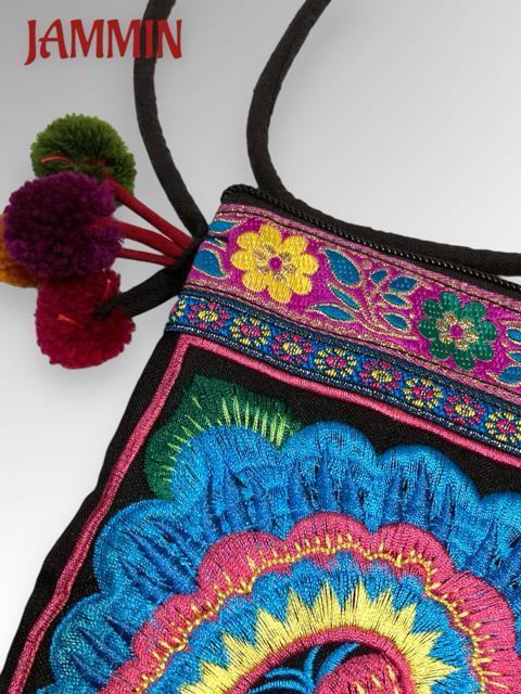 モン族花刺繍バッグ★ヒッピー★アジアン★鞄★ポシェット < 女性ファッション  モン族花刺繍バッグ★ヒッピー★アジアン★鞄★ポシェット < 女性ファッションの