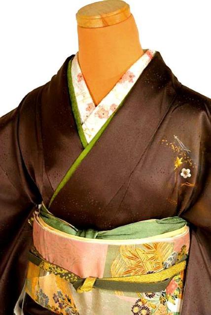 【最高級】美品 金彩 シシュウ 松葉 梅 楓 付下げ 身丈163.5cm 裄丈63.5cm T3473 < 女性ファッション  【最高級】美品 金彩 シシュウ 松葉 梅 楓 付下げ 身丈163.5cm 裄丈63.5cm T3473 < 女性ファッションの