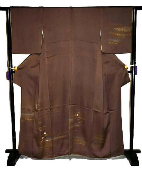 【最高級】美品 金彩 シシュウ 松葉 梅 楓 付下げ 身丈163.5cm 裄丈63.5cm T3473 < 女性ファッション  【最高級】美品 金彩 シシュウ 松葉 梅 楓 付下げ 身丈163.5cm 裄丈63.5cm T3473 < 女性ファッションの