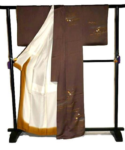 【最高級】美品 金彩 シシュウ 松葉 梅 楓 付下げ 身丈163.5cm 裄丈63.5cm T3473 < 女性ファッション  【最高級】美品 金彩 シシュウ 松葉 梅 楓 付下げ 身丈163.5cm 裄丈63.5cm T3473 < 女性ファッションの
