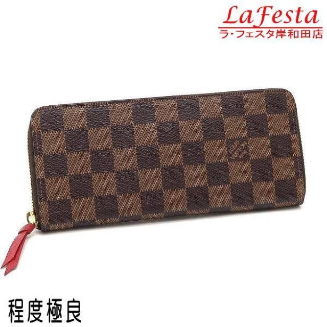 ◆ 本物 美品 ◆ LV ルイヴィトン ポルトフォイユクレマンス 長財布 ダミエ スリーズ 赤 ファスナー 箱 人気 N60534 < ブランド  ◆ 本物 美品 ◆ LV ルイヴィトン ポルトフォイユクレマンス 長財布 ダミエ スリーズ 赤 ファスナー 箱 人気 N60534  < ブランドの