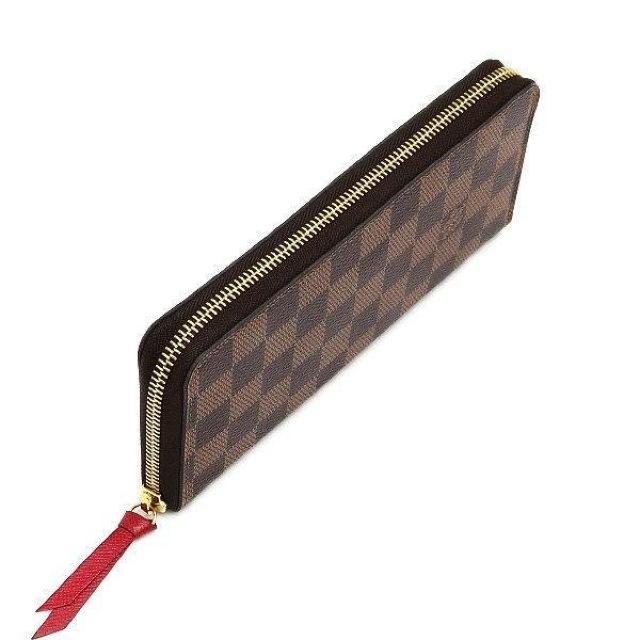◆ 本物 美品 ◆ LV ルイヴィトン ポルトフォイユクレマンス 長財布 ダミエ スリーズ 赤 ファスナー 箱 人気 N60534 < ブランド  ◆ 本物 美品 ◆ LV ルイヴィトン ポルトフォイユクレマンス 長財布 ダミエ スリーズ 赤 ファスナー 箱 人気 N60534 < ブランドの