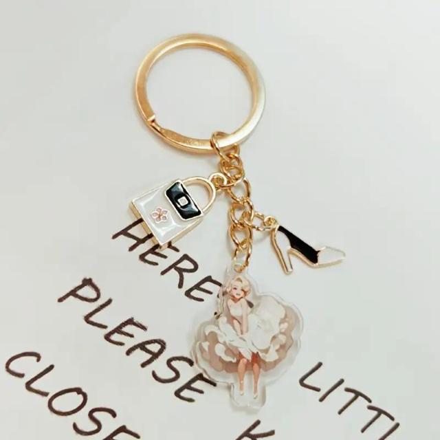 超お買い得590円★シック アクリル キーホルダー エレガント ドレス ハイヒール デザイン バックパック 財布 キー  チェーン < 女性ファッション  超お買い得590円★シック アクリル キーホルダー エレガント ドレス ハイヒール デザイン バックパック 財布 キー  チェーン < 女性ファッションの