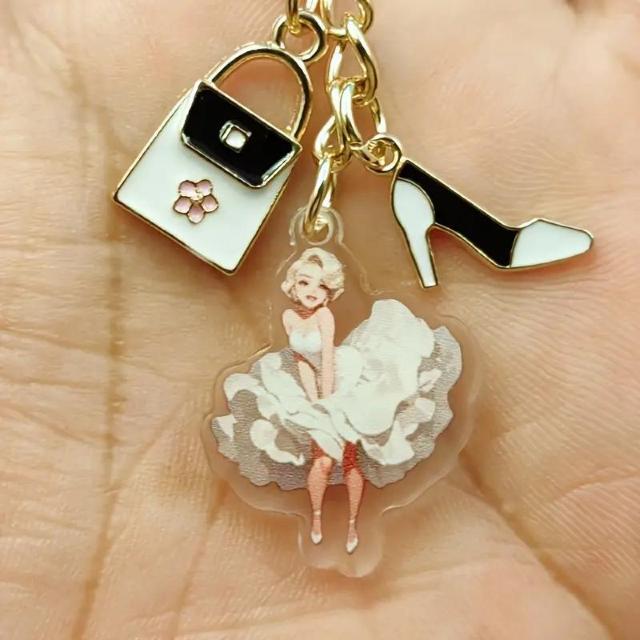 超お買い得590円★シック アクリル キーホルダー エレガント ドレス ハイヒール デザイン バックパック 財布 キー  チェーン < 女性ファッション  超お買い得590円★シック アクリル キーホルダー エレガント ドレス ハイヒール デザイン バックパック 財布 キー  チェーン < 女性ファッションの