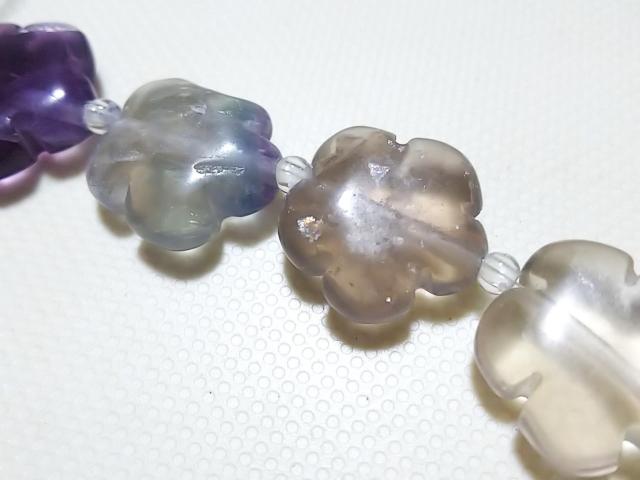 天然石★フローライト さくら 半連 < 女性アクセサリー/時計  天然石★フローライト さくら 半連 < 女性アクセサリー/時計の