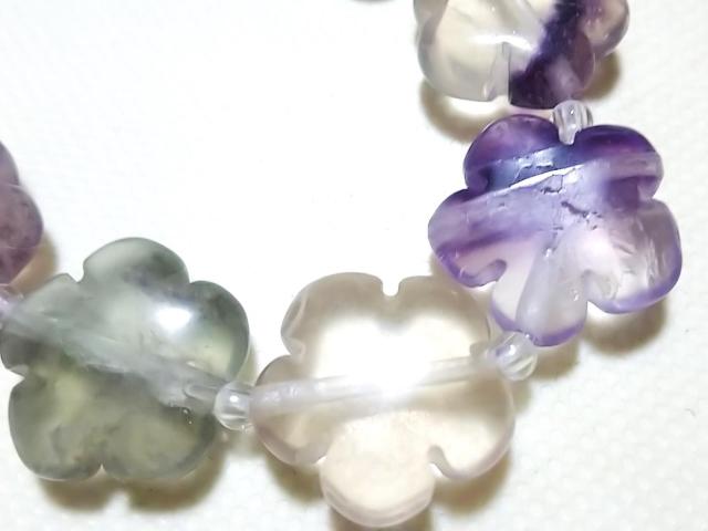 天然石★フローライト さくら 半連 < 女性アクセサリー/時計  天然石★フローライト さくら 半連 < 女性アクセサリー/時計の