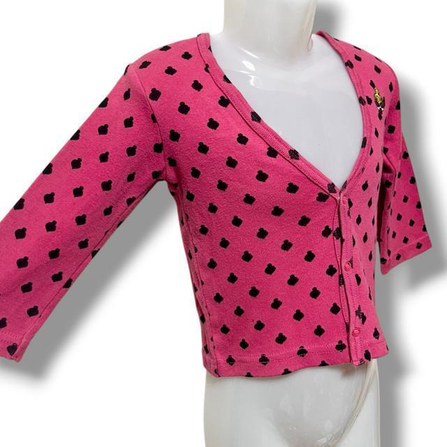 【HYSTERIC MINI/70】ミニちゃんシルエットドット柄カーディガン < ブランド 【HYSTERIC MINI/70】ミニちゃんシルエットドット柄カーディガン < ブランドの