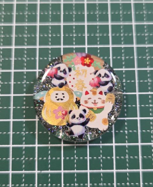 パンダ新年おめでとう!お正月向けデザインレジンアクセサリー パンダヘアゴム パンダネックレス パンダブローチ < 女性ファッション パンダ新年おめでとう!お正月向けデザインレジンアクセサリー パンダヘアゴム パンダネックレス パンダブローチ < 女性ファッションの