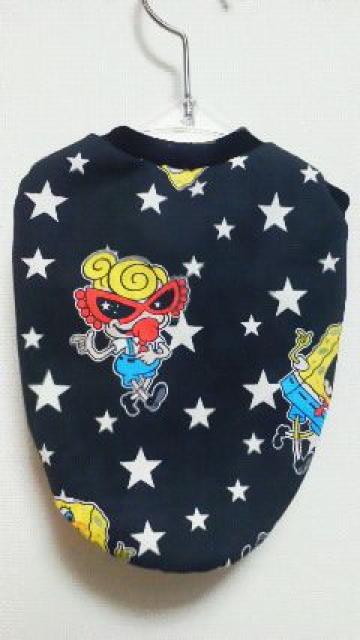 ハンドメイド*ヒスミニTシャツ*スポンジボブ柄・黒・犬用*S < ペット/手芸/園芸  ハンドメイド*ヒスミニTシャツ*スポンジボブ柄・黒・犬用*S  < ペット/手芸/園芸の
