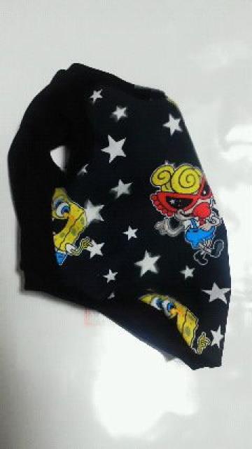 ハンドメイド*ヒスミニTシャツ*スポンジボブ柄・黒・犬用*S < ペット/手芸/園芸  ハンドメイド*ヒスミニTシャツ*スポンジボブ柄・黒・犬用*S < ペット/手芸/園芸の