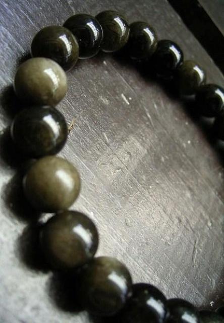 ☆即決☆8ミリ玉 ゴールデンオブシディアンブレスレット < 女性アクセサリー/時計 ☆即決☆8ミリ玉 ゴールデンオブシディアンブレスレット < 女性アクセサリー/時計の