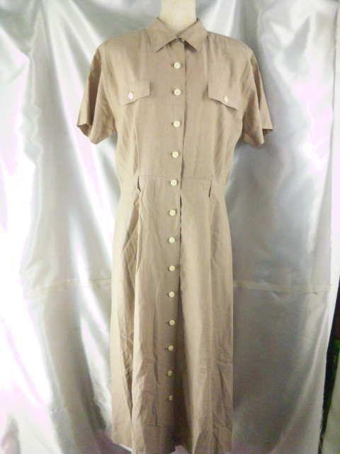 20★東京スタイル★涼しい★シャツロングワンピース★11号★ライトベージュ★ < 女性ファッション 20★東京スタイル★涼しい★シャツロングワンピース★11号★ライトベージュ★ < 女性ファッションの