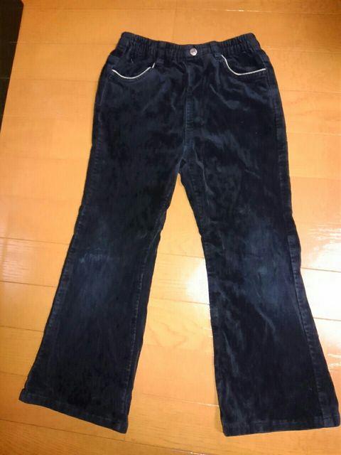 ☆美品☆ブラックブーツカットコーデュロイパンツ☆120 < キッズ/ベビー  ☆美品☆ブラックブーツカットコーデュロイパンツ☆120  < キッズ/ベビーの